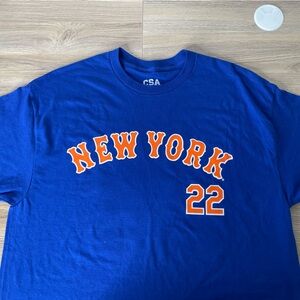 New York Mets Juan Soto Player T-Shirt Mens Large XL Blue MLB Baseball NWT 22